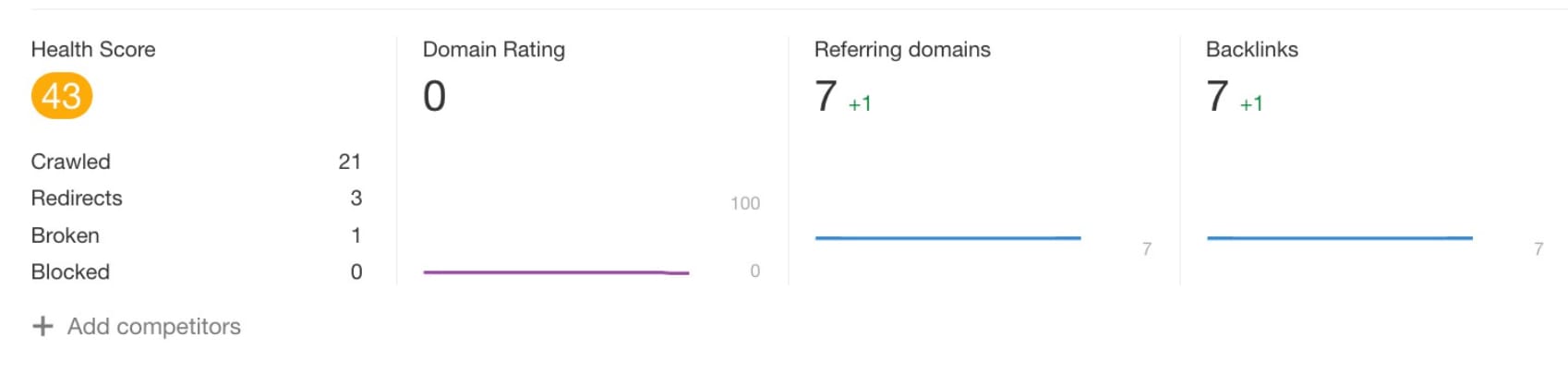 Typical result of 6 months of SEO Campaign for a new website 12